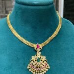 ATT013 – Vintage Style AD Attigai Necklace