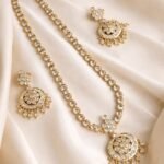 Vintage Style Attigai | Traditional Gold Finish Bridal Necklace Set with earrings