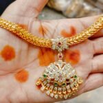 Premium Impon Attigai Necklace | Traditional Gold Finish Bridal Attigai | Code: ATT001