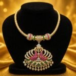 AD stone Attigai ATT008 | Premium Gold plated Necklace | Josnima Jewels