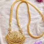 Lotus Impon Dollar Chain | Premium 1 Gram Gold Finish Traditional Pendant Chain