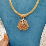 Premium Impon Attigai Necklace | Traditional Gold Finish Bridal Attigai | Code: ATT006