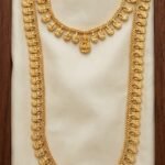 Lakshmi Kasu Haram Combo | Traditional Impon Temple Jewellery Set | Gold Plated Long & Short Haram