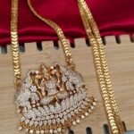 Lakshmi Haram | Premium Gold Plated Lakshmi Necklace – LH002 24 inch length