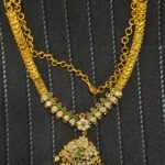 ATG-007 | Vintage Style Attigai | Antique Gold Necklace | Josnima Jewels