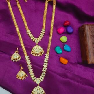 IMH002 Traditional Impon Haram – Elegant South Indian Jewellery