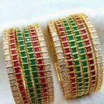 Premium AD Stone Bangles for Women | Elegant American Diamond Bangles Online